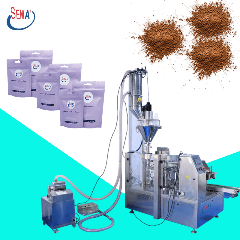 Rotary premade Bag Filling Spice Sachet Packaging Washing Powder Granule Vacuum Automatic Doypack Sachet Packing Machine