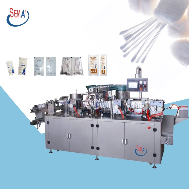  Automatic Swab Pad counting and sachet Bag packing machine cotton sheet packaging machine