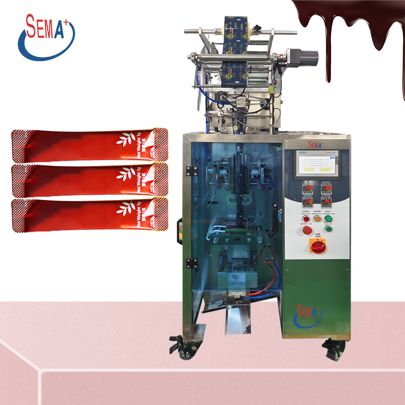 Full Automatic Seal Back Stick Food Oil Sauce Honey Shampoo Ketchup Bag Vertical Sachet Packing Machine