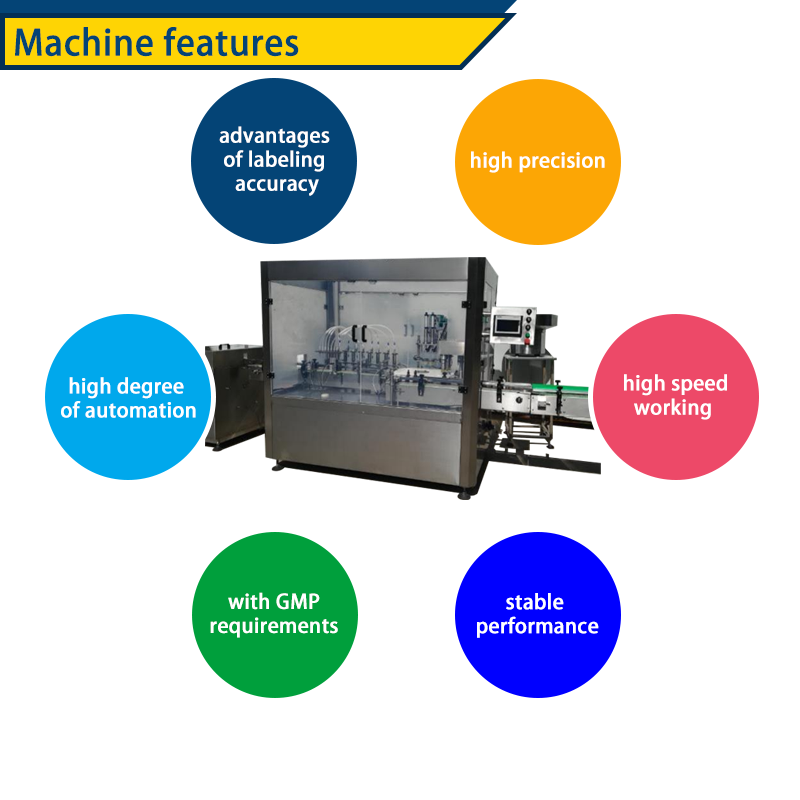 Fully automatic high-speed bottled 5ml 10ml 20ml beauty liquid filling and capping machine