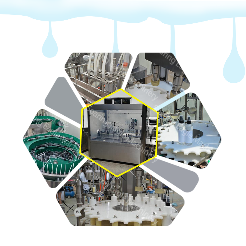 Fully automatic high-speed bottled 5ml 10ml 20ml beauty liquid filling and capping machine