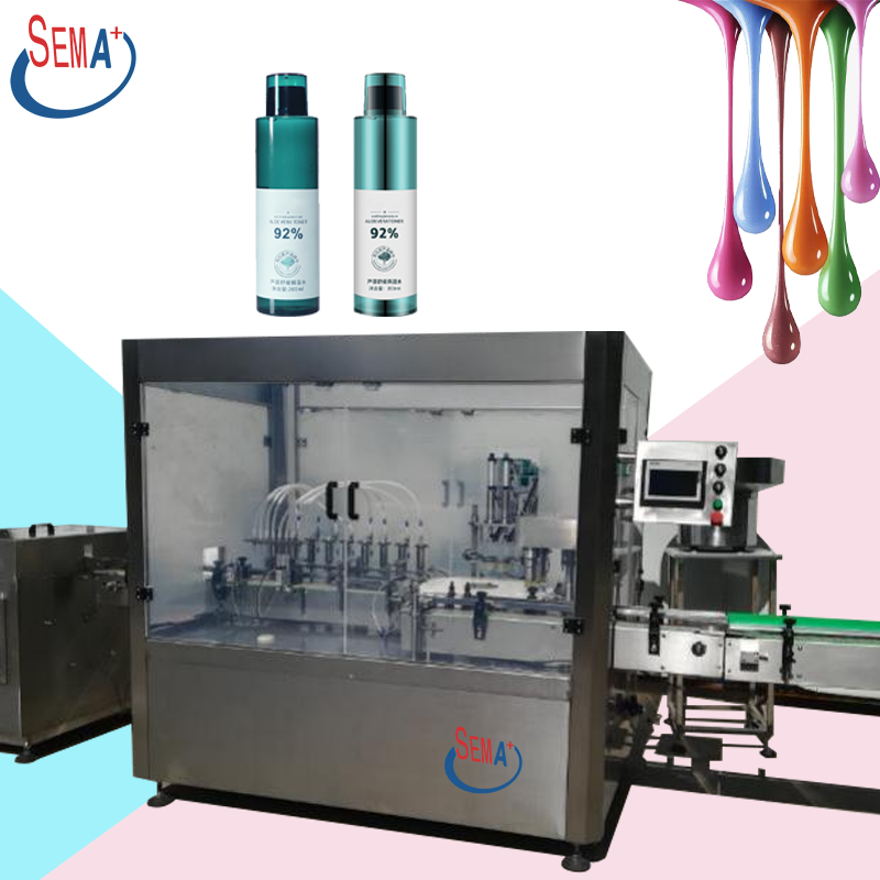 Fully automatic high-speed bottled 5ml 10ml 20ml beauty liquid filling and capping machine