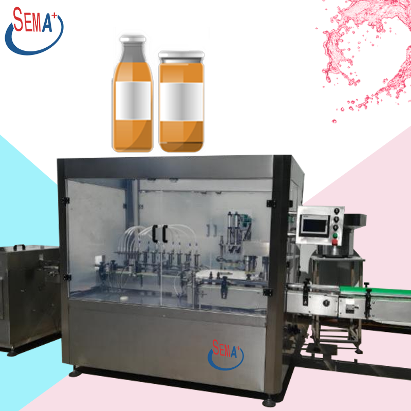 Professional automatic liquid bottle filling packing machine supplier liquid juice filling and capping machine