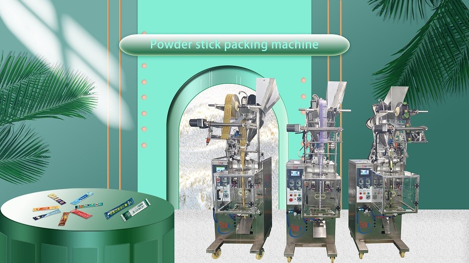 3 sets of powder sachet packing machine