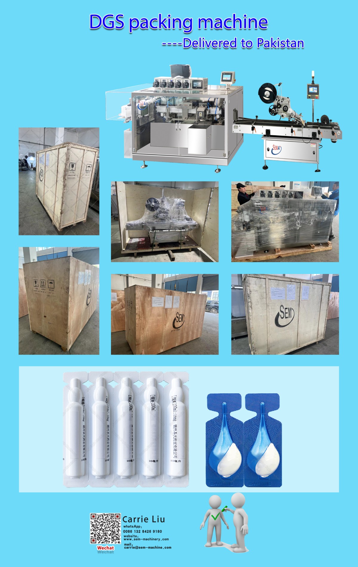 DGS Ampoule Filling Machine--delivered to Pakistan