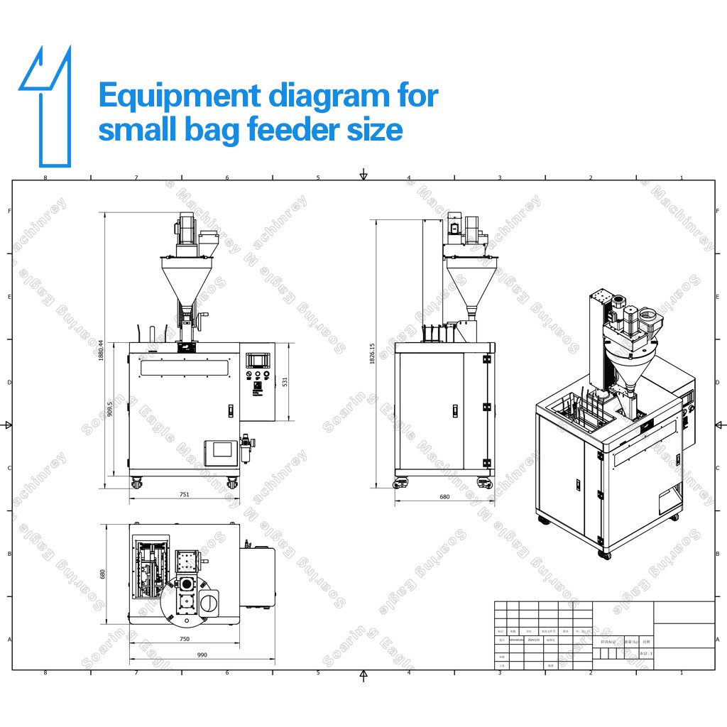 Automatic packaging machine coffee powder horizontal powder bag packaging machine