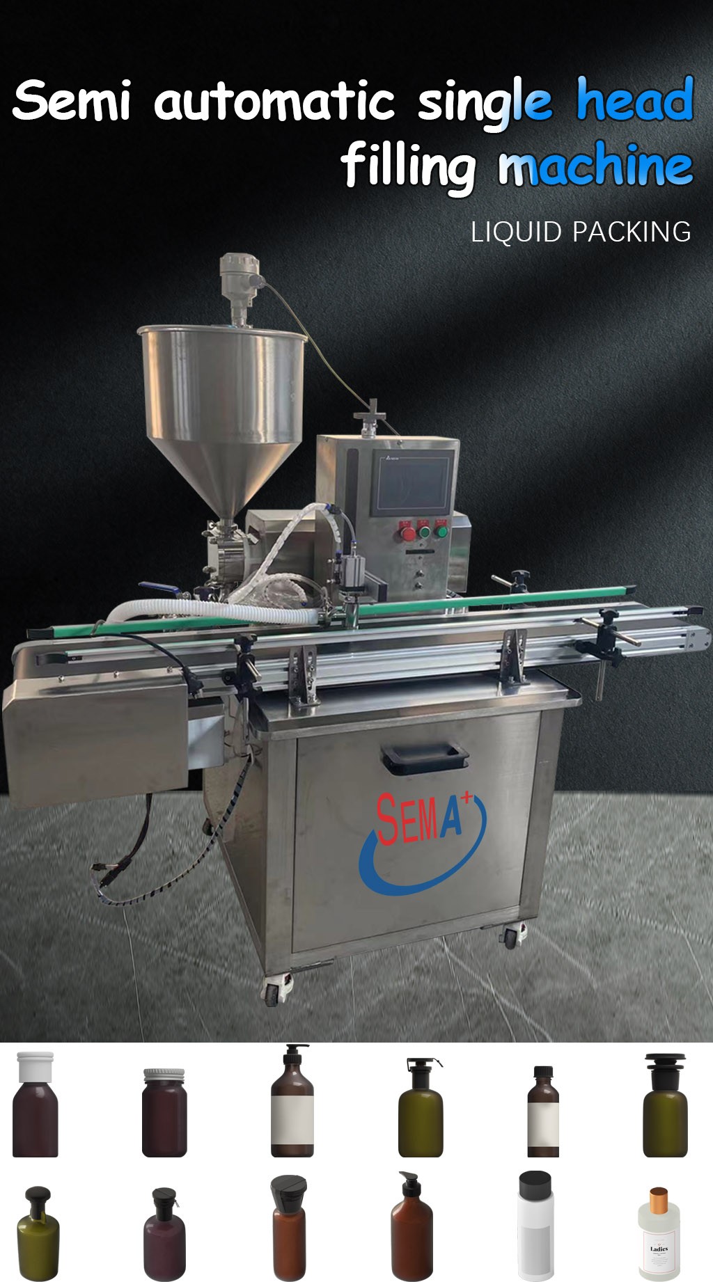 Semi automatic single head filling machine