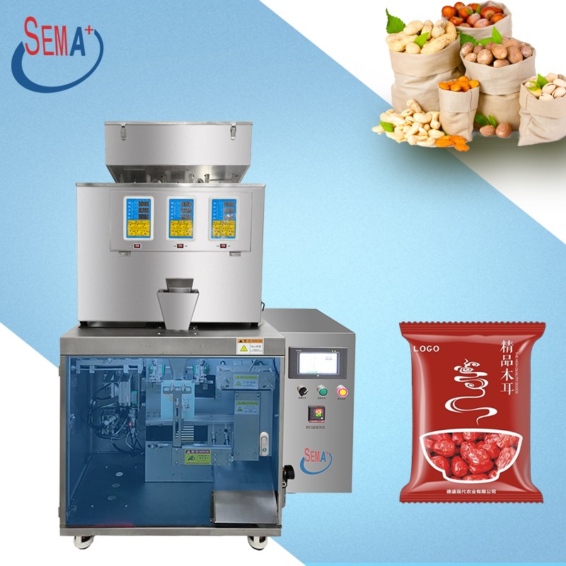 Dried fruit pistachio cashew independent bag herbal food granules rice grain packaging machine