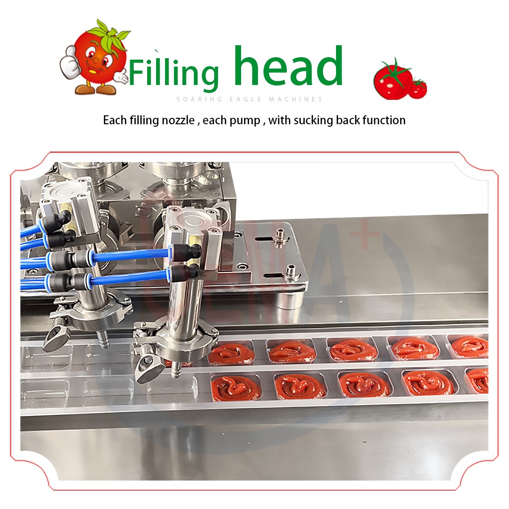 Multi functional liquid packaging machine Mayonnaise sauce blister jam bean butter bubble cover packaging machine