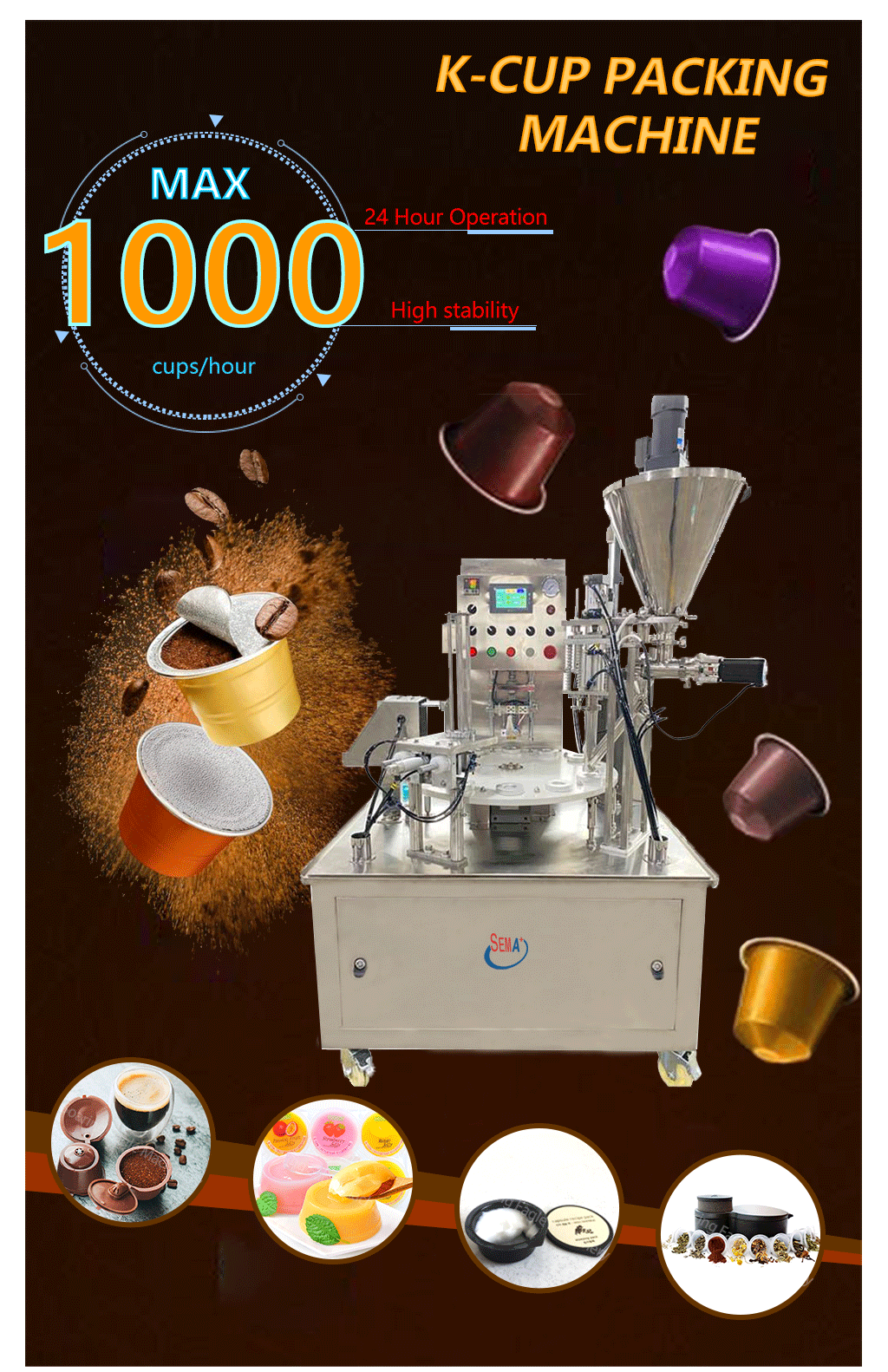 Coffee Capsule K-cup packing machine