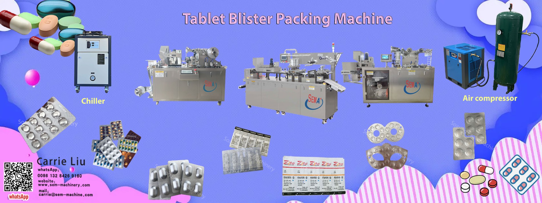 DPP tablet pill blister packing machine