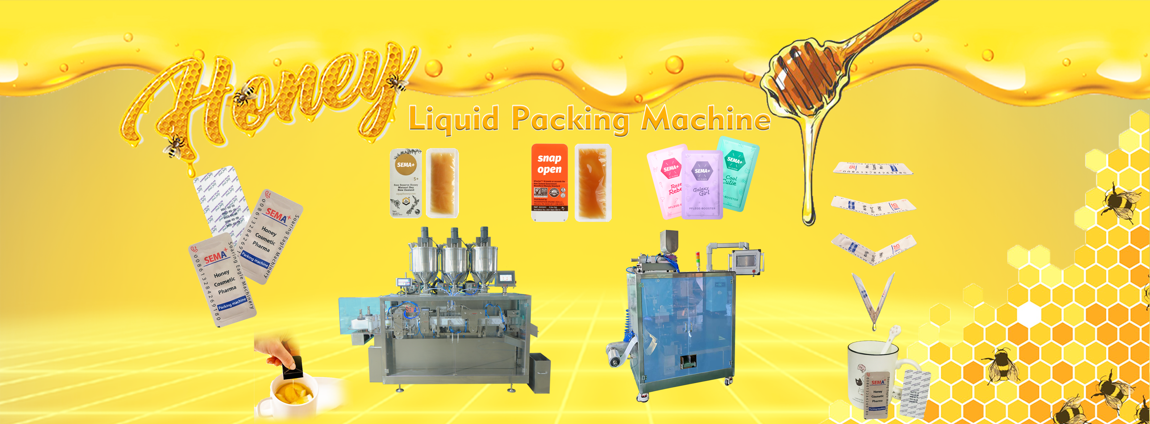 High Quality Honey Easy Snap Open Sachet Packing Machine