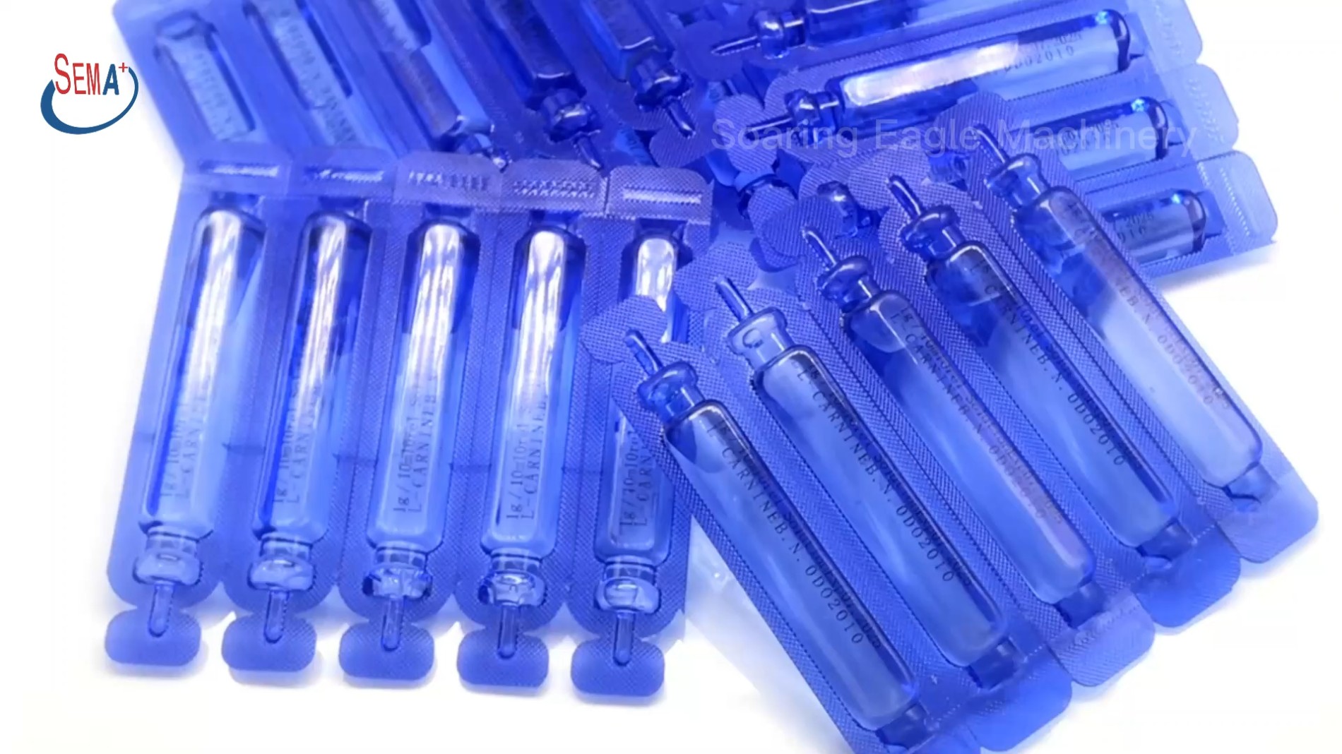 Automatic 15 nozzles plastic ampoule liquid packing machine