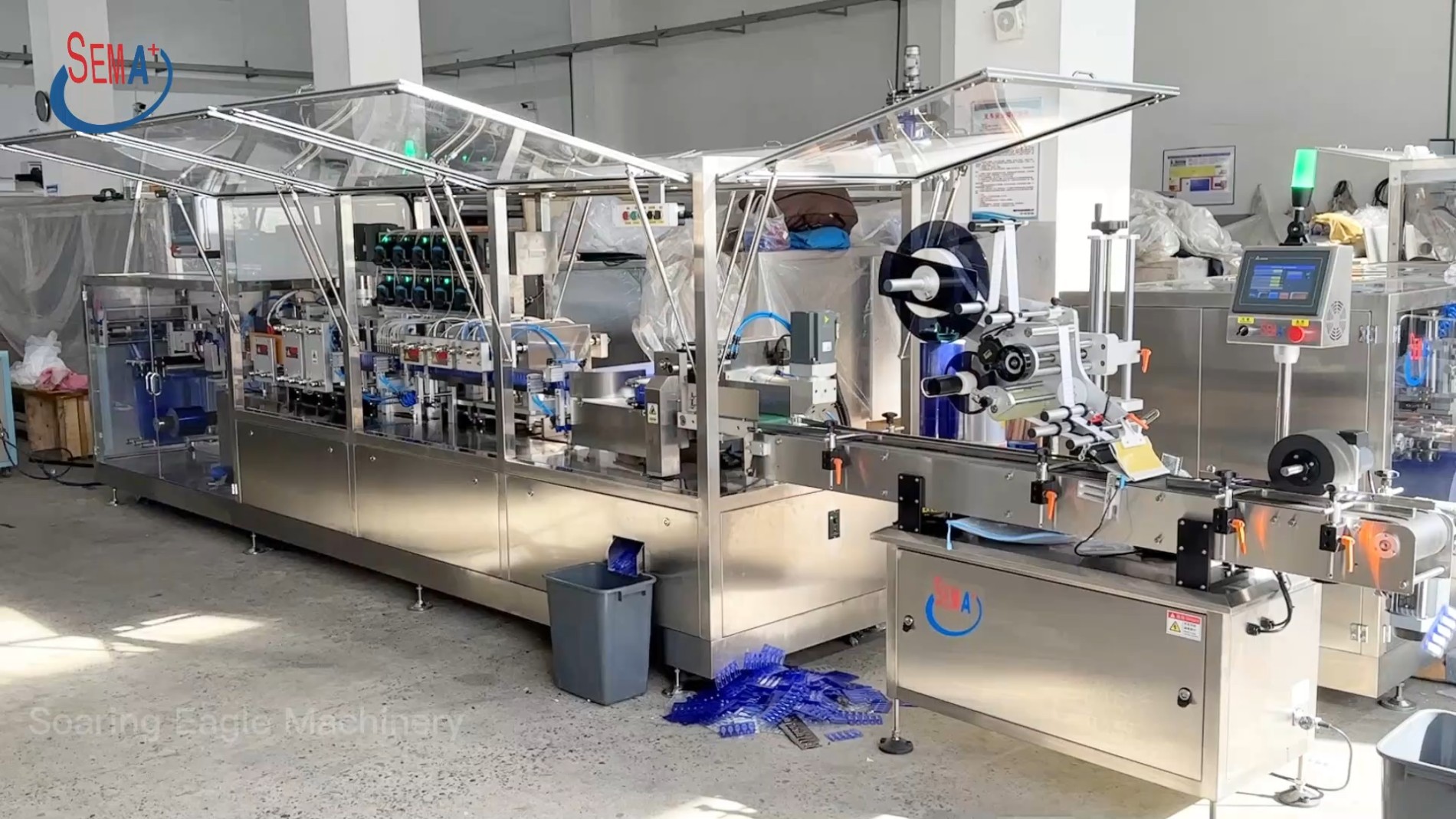 Automatic 10 nozzles plastic ampoule filling machine for Russia