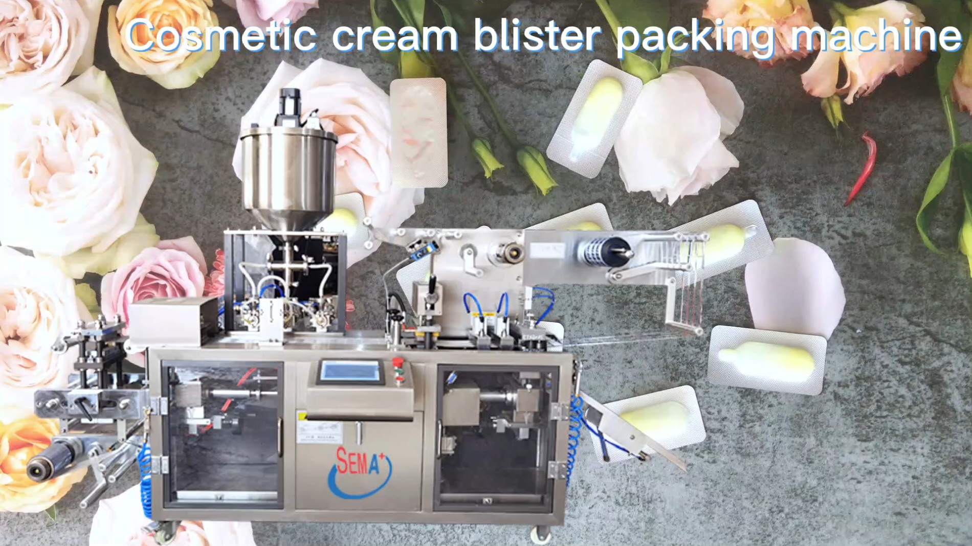 Automatic cosmetic blister packing machine for 1ml 2ml 5ml