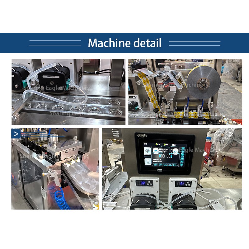 DPP Small Mini Automatic Blister Packing Machine For Honey Sauce Paste Liquid