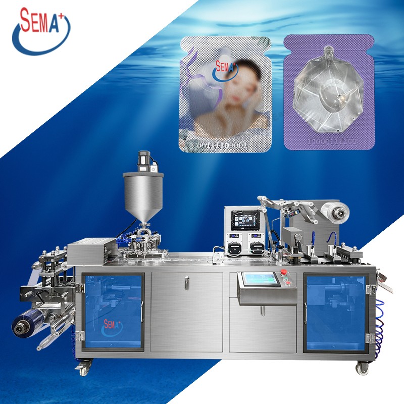 High quality aluminum plastic blister packaging machine Liquid emulsion moisturizing lotion blister packaging machine