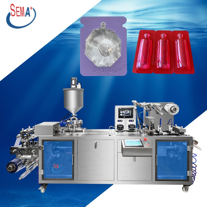 Full automatic aluminum plastic cosmetic blister packaging machine Water emulsion essence blister packaging machine