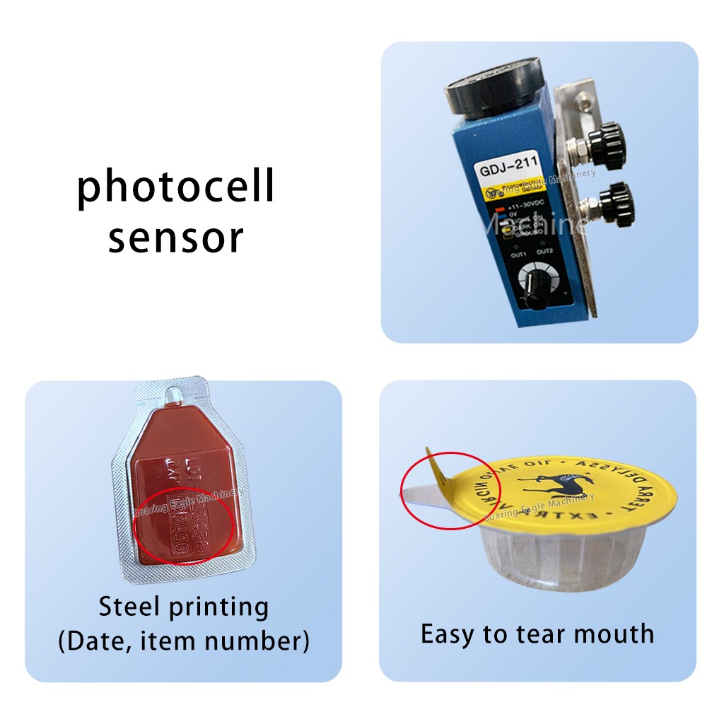 Fully Automatic Small Packing Jam Chocolate Sauce Pvc Shrink Sealing Blister Packing Machine