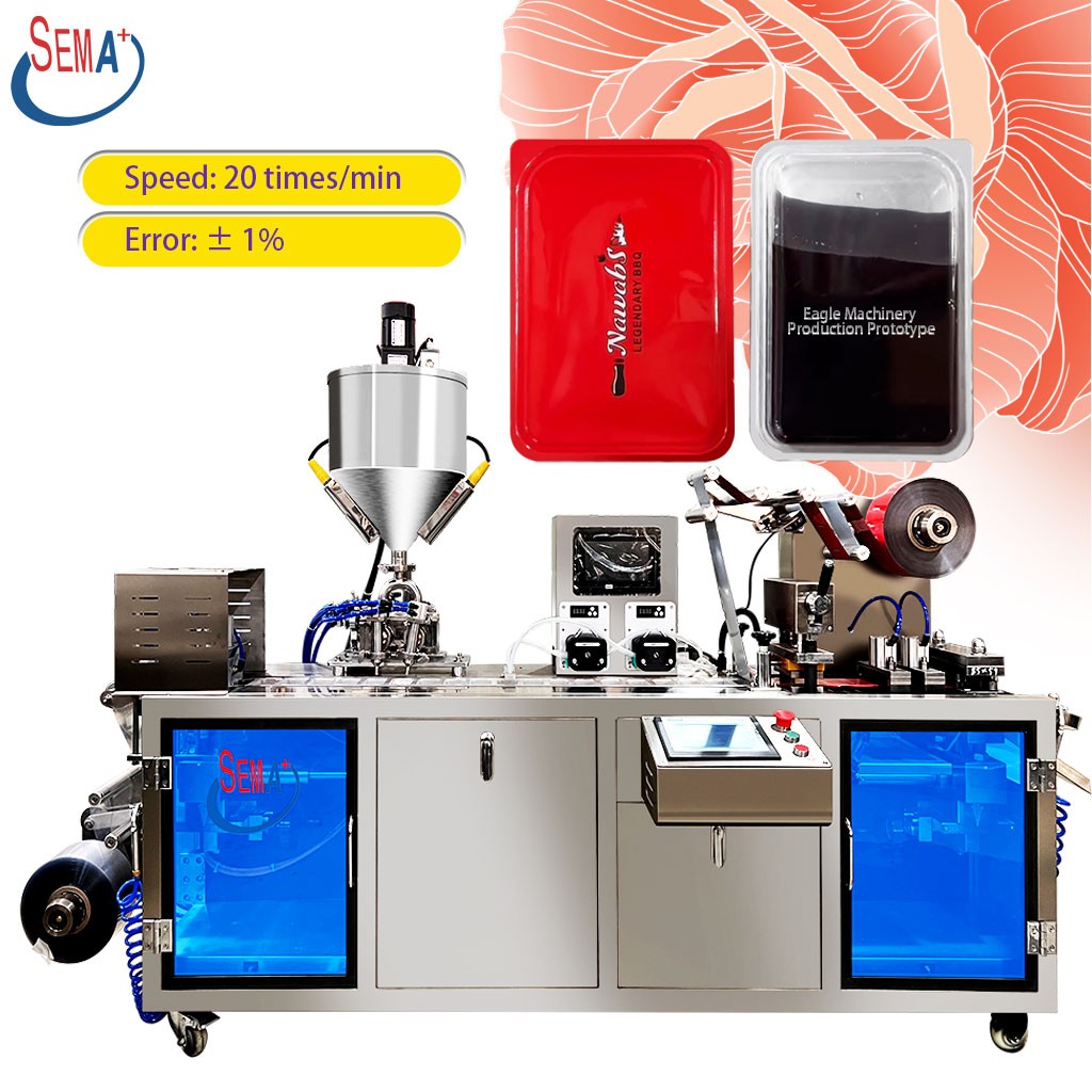 Multi Functional Perfume Packaging Machine Liquid Paste Cream Horizontal Blister Packing Machine