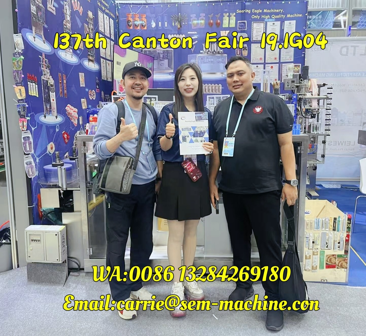 Warm Welcome to our 137th Canton Fair --Soaring Eagle Machinery