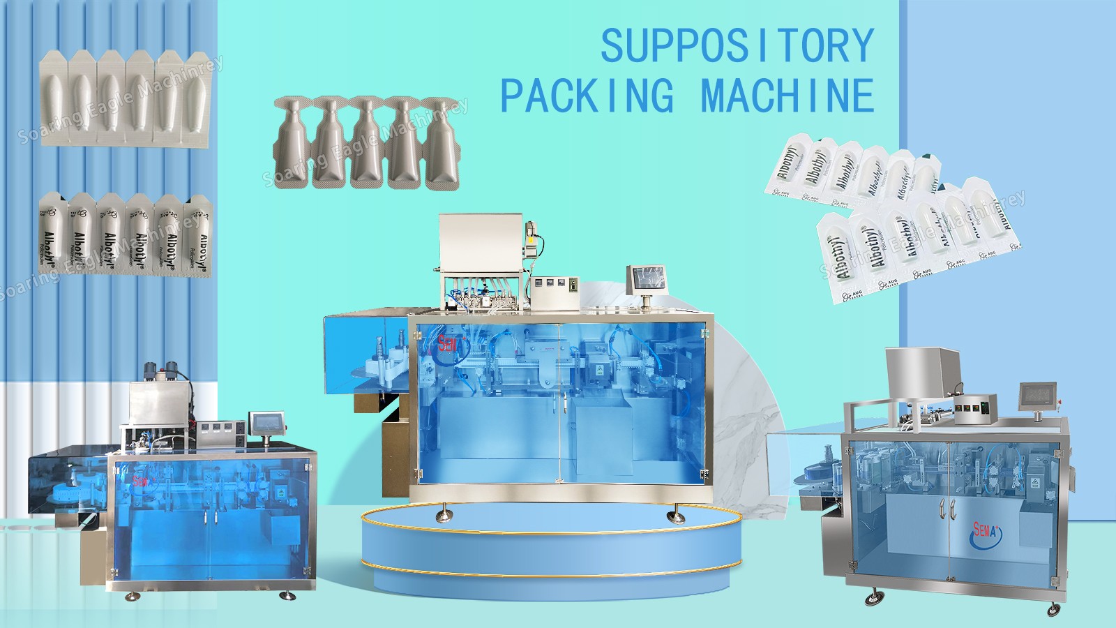 Newest Type 5 Pieces Linking Suppository Production Line Suppository Filling Machine #SuppositoryFillingMachine