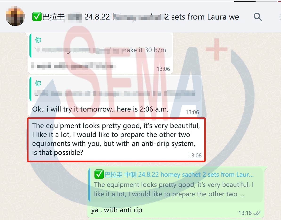 GOOD FEEDBACK FROM PARAGUAYAN CUSTOMER
