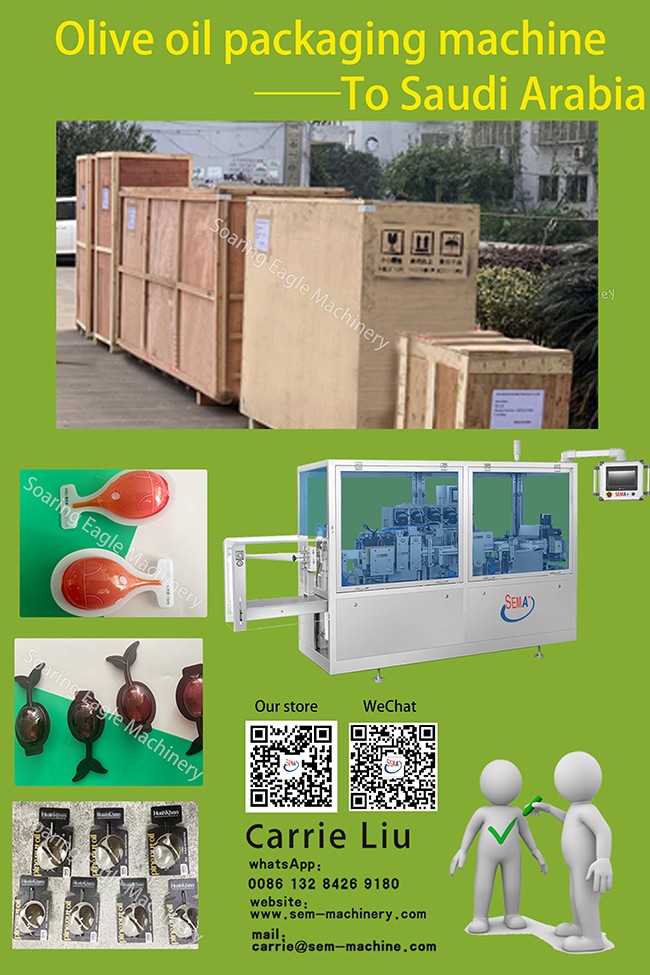 Olive oil packing machine to saudi arabia