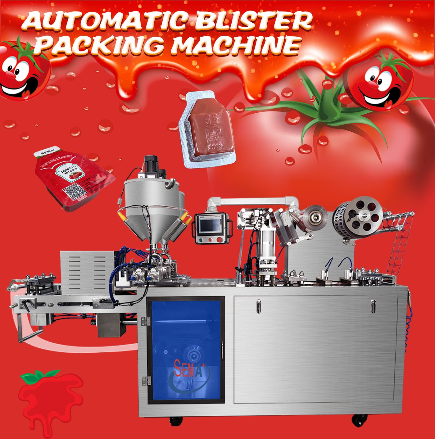 Ketchup blister packaging machine
