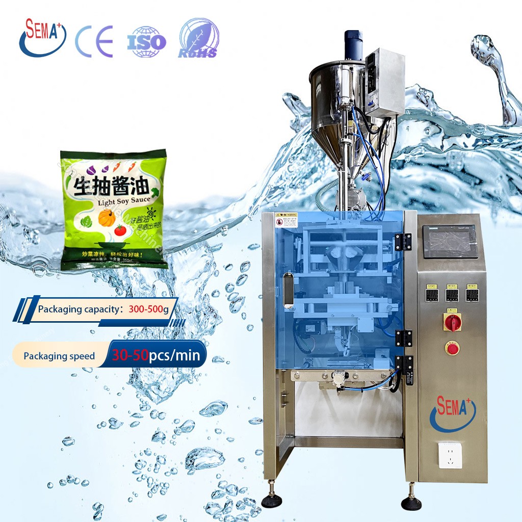 Multi Line Cooking Oil Customized Automatic Cream Cosmetics Irregular Bottle Powder Ketchup Sachet Packing Machine