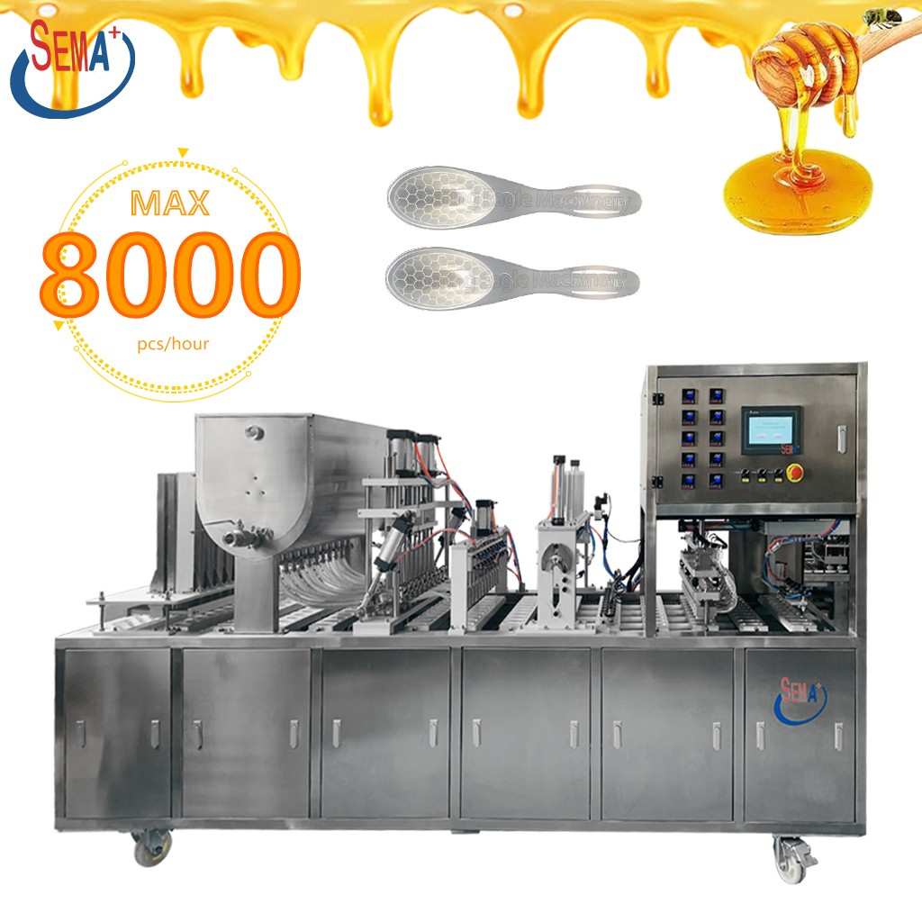 High Accuracy Automatic Small Honey Spoon Filling Sealing and Packing Machine