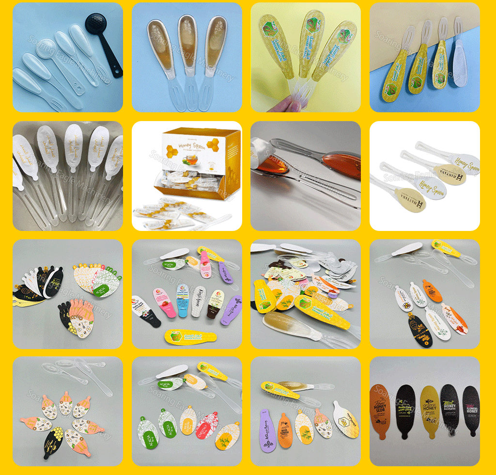 Linear Type Customized Honey Spoon Filling and Sealing Machine Packing Machine