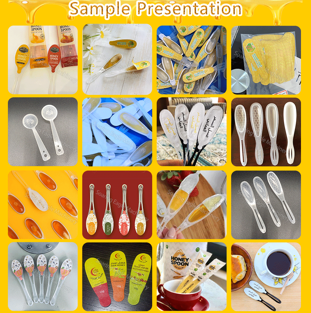 Linear Type Customized Honey Spoon Filling and Sealing Machine Packing Machine
