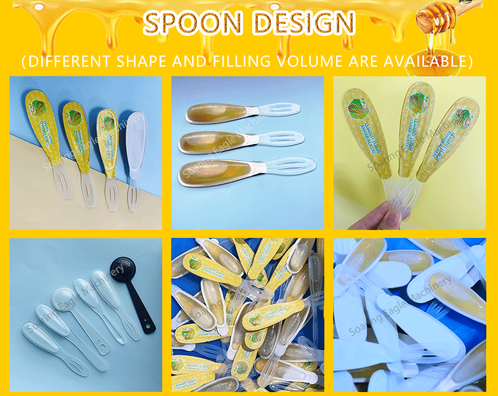 Honey Spoon Filling Sealing Packaging Machine Fully Automatic