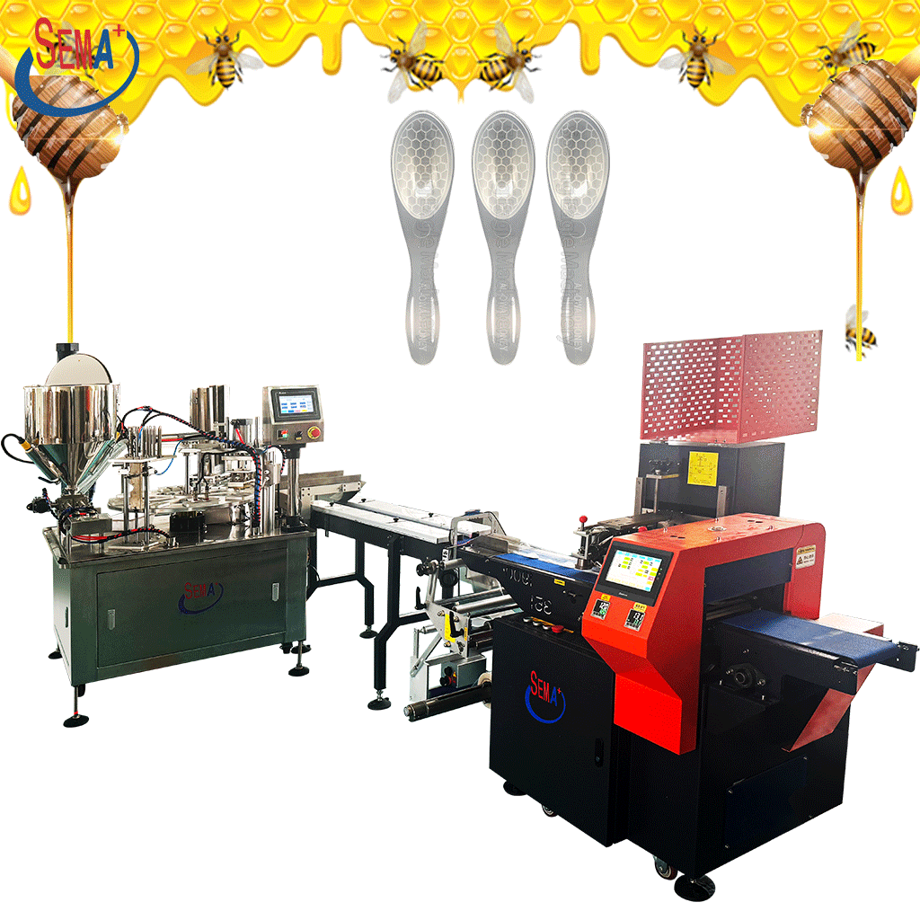 Rotary Cup Discal Filling Capping Sealing Machine for Automatic Yogurt Juice Honey Jelly Ice Cream Various Beverages Food Items