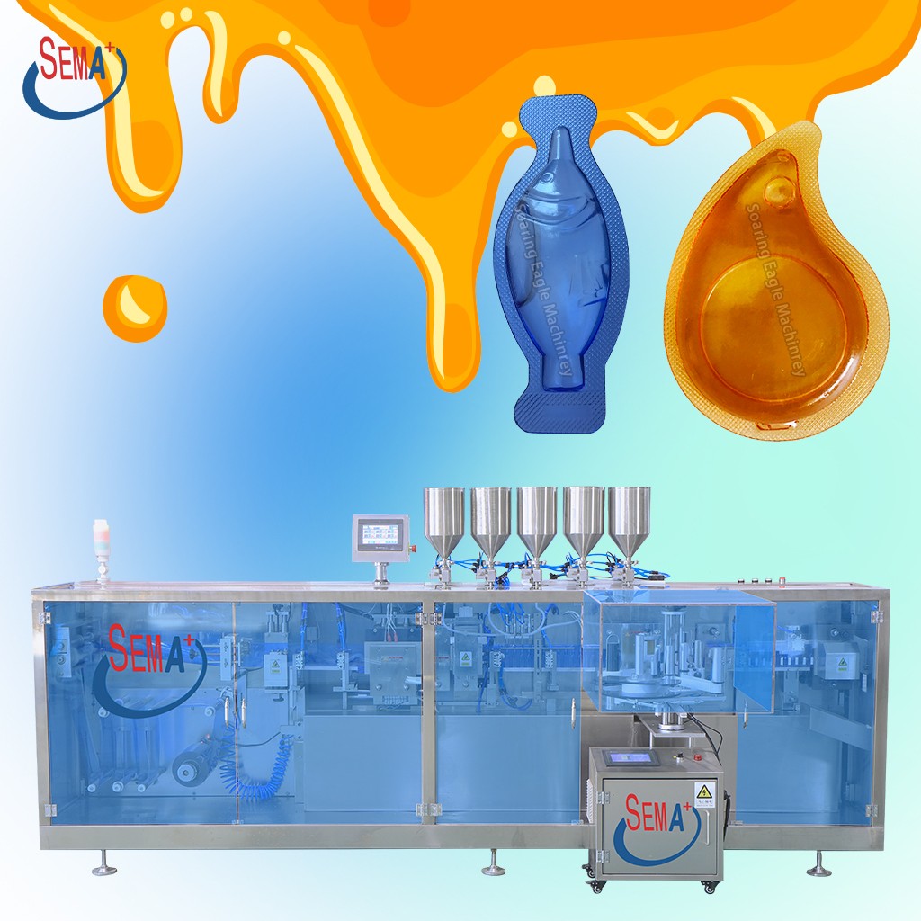 High Quality Automatic Thermoforming Plastic Cosmetic Essence Ampoule Oral Liquid Filling Sealing Machine