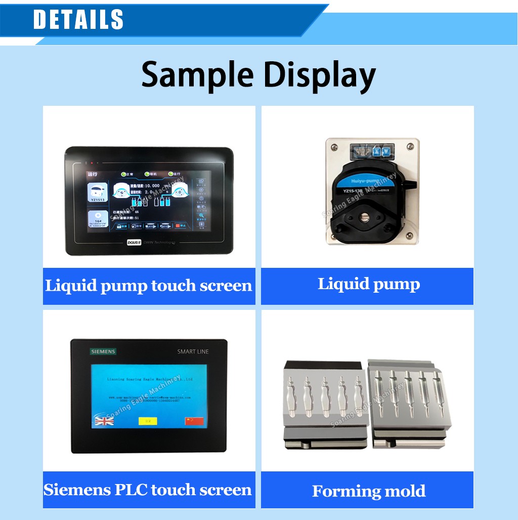 Fully Automatic Liquid Filling and Sealing Machine for Oral Olive Oil Plastic Ampoules