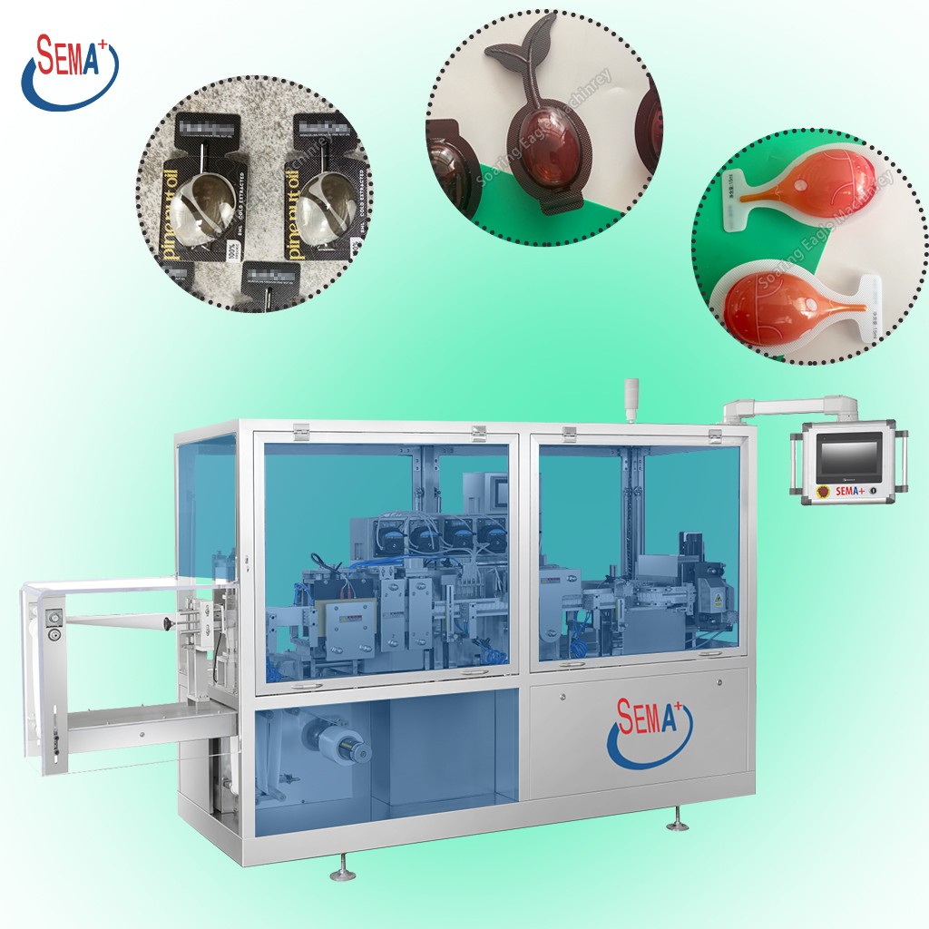 Easy Snap One Hand Open Packing Machine Packet Card Type Snap 10g Olive Oil Packing Machine