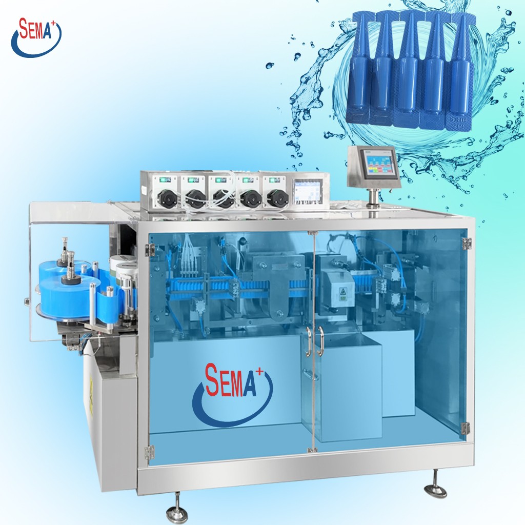 Full Automatic Flat Plate Filling Sealing Liquid Blister Packing Machine