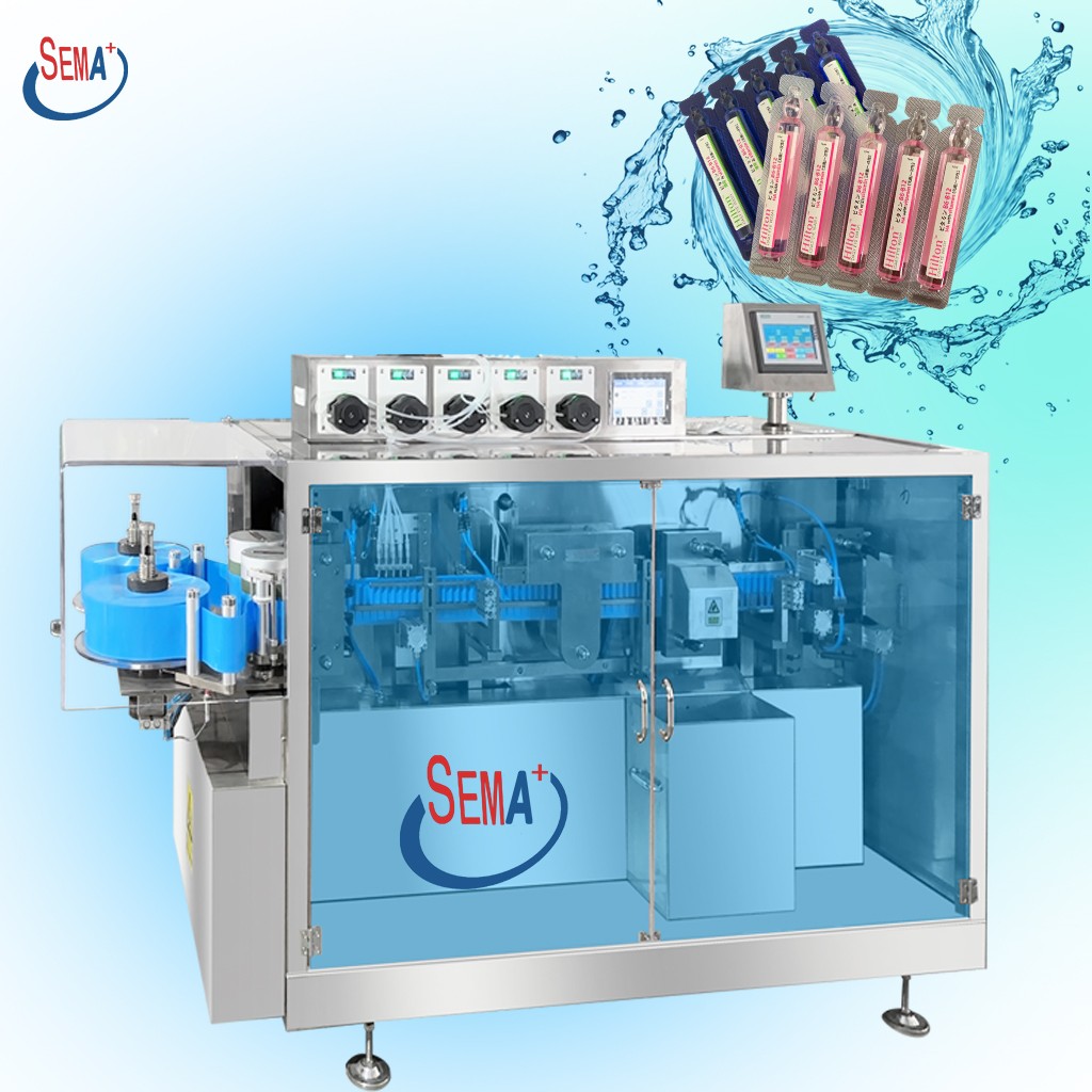Cosmetic Flat Plate Label Liquid Packaging Filling Machine Machine for Forming and Packing