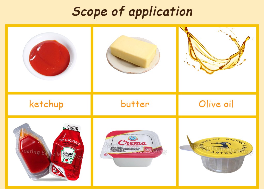 Full Automatic Chocol Jam Butter Mayonnaise with Seeds Blister Form Fill Seal Packaging Blister Pack Machine for Honey Full Automatic Chocol Jam Butter Mayonnaise with Seeds Blister Form Fill Seal Packaging Blister Pack Machine for Honey