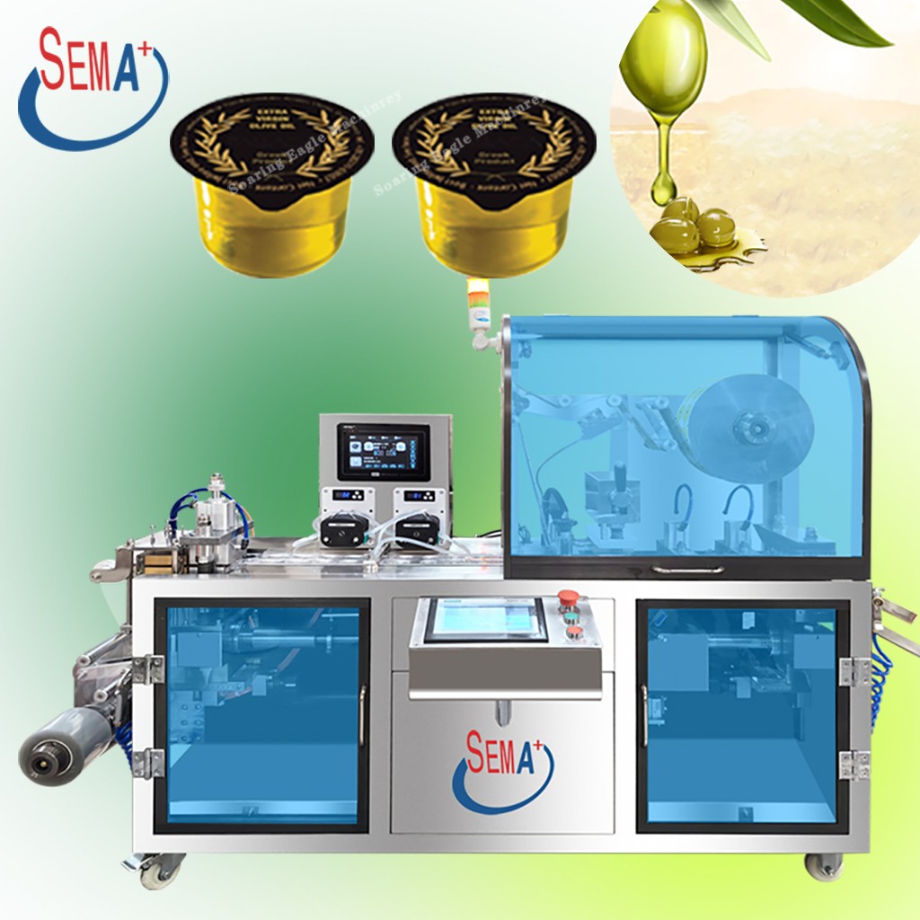Fully Automatic Double Pump Tomato Sauce Jam Chocolate Honey Blister Packaging Machine Filling Machine