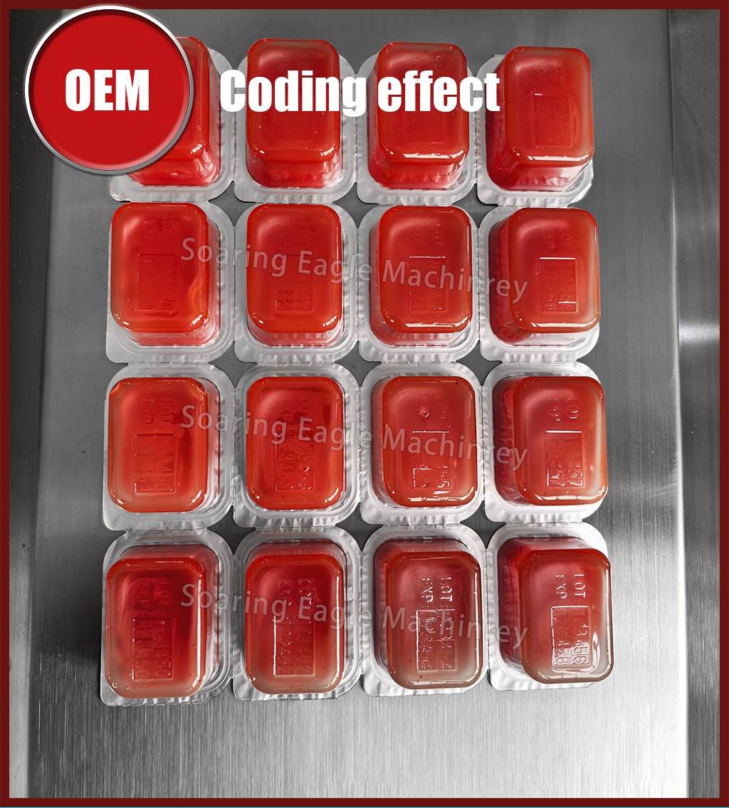 Automatic Blister Food BBQ Sauce Heart-shaped Honey Cream Chocolate Liquid Blister Filling Sealing Blister Packaging Machine