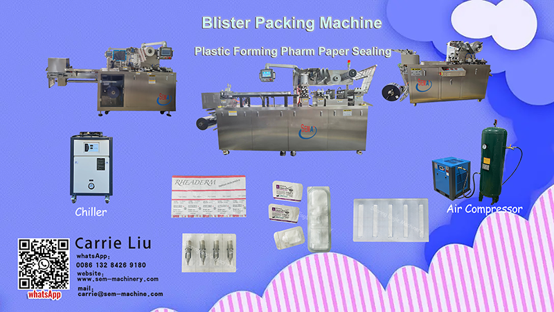 Blister Packing Machine Plastic Forming Pharm Paper Sealing