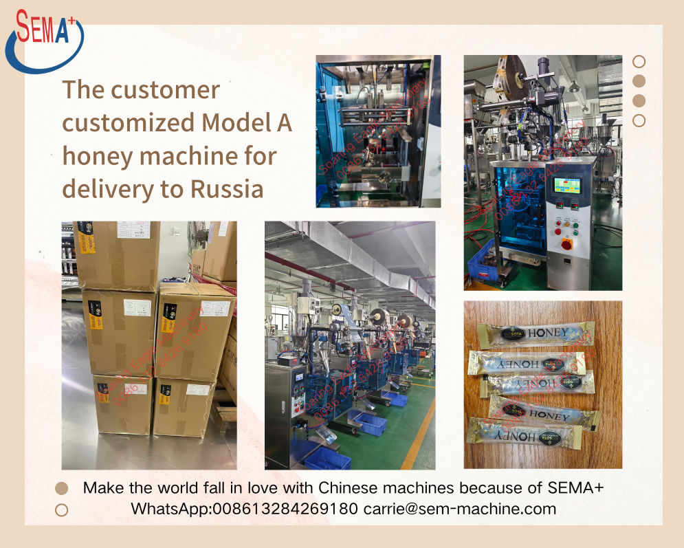 customer customized A level honey machine for delivery to Russia