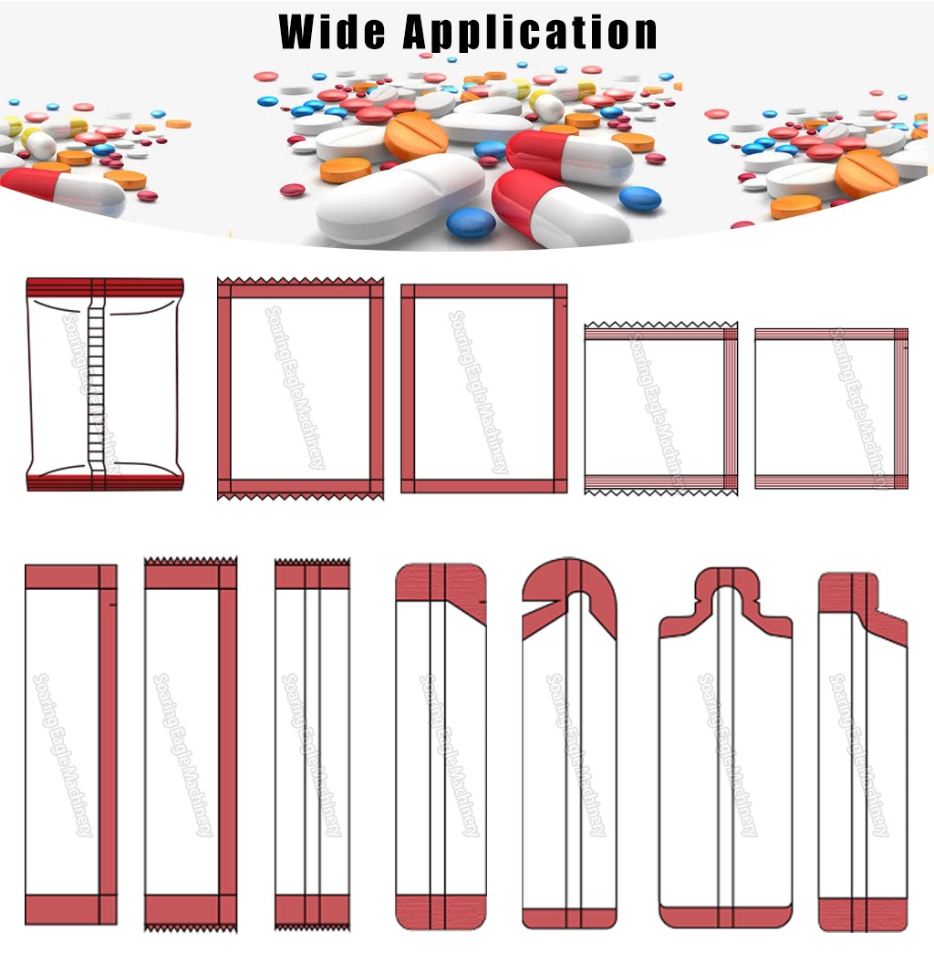 High-Speed Automatic Tablets, Capsules Packing Machine Multifunction Individual Package Pouch Filling High-Speed Automatic Tablets, Capsules Packing Machine Multifunction Individual Package Pouch Filling