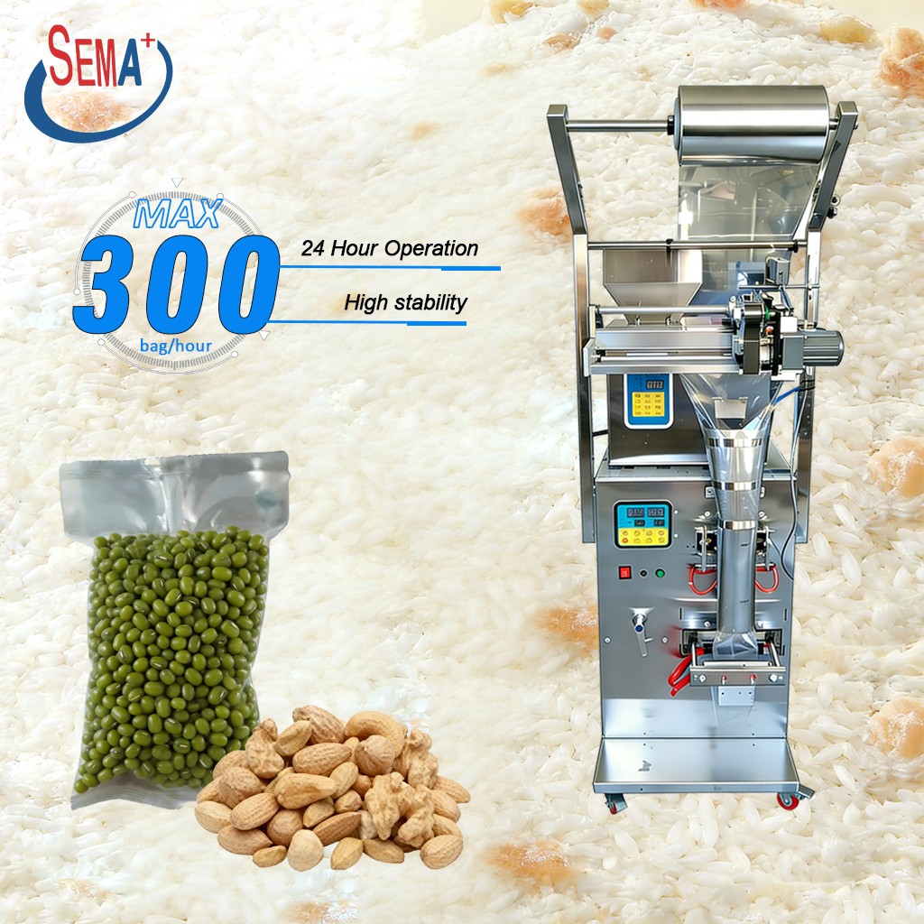 Peanut Ffs Portable Bags And Industry Sachet Spices Home Electric Snack Food Vacuum Sachet Packaging Machine