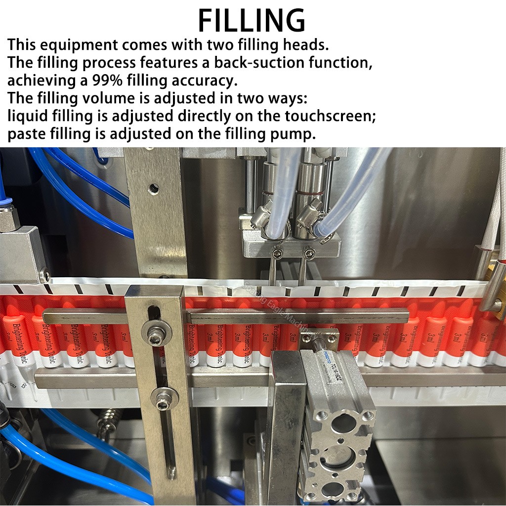 Full Automatic Electric High-Accuracy Cosmetic Breathable Perfume Liquid Filling and Sealing Machine