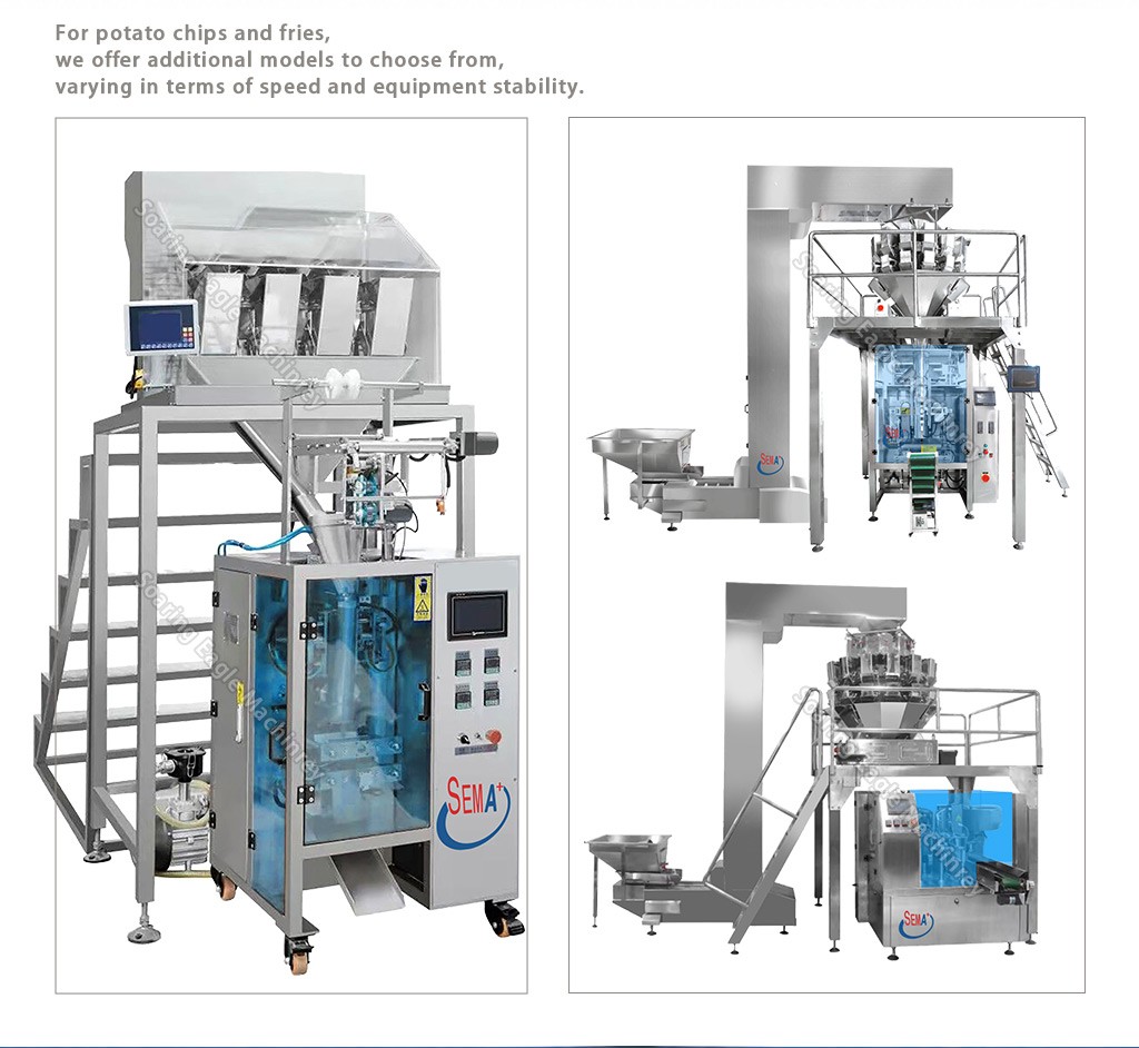 SEMA+ Automatic VFFS Pouch Bag Packaging Machine for potato chips