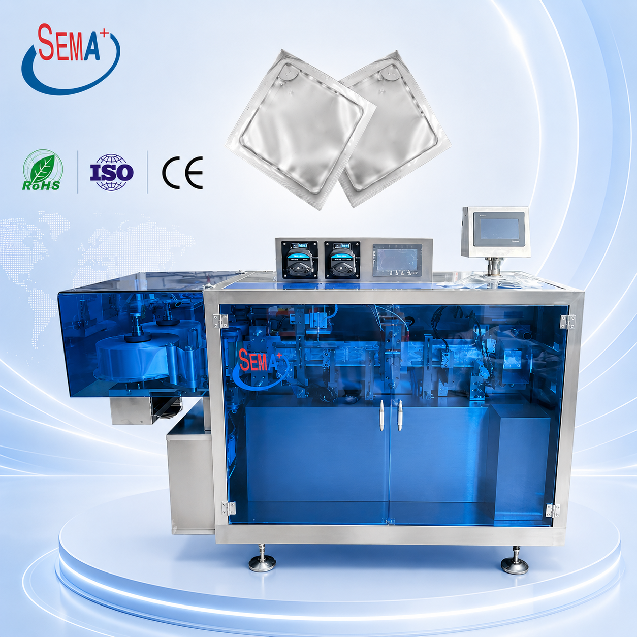 Square shape air freshner liquid packing machine finished production for Domestic customer